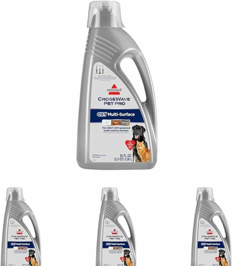 Bissell 3444G Multi-Surface Pet Carpet Cleaner with Citrus Scent, 80Oz Capacity, Safe for Hard Floors and Rugs, Removes Pet Stains and Odors with Lemon Eucalyptus Essential Oils