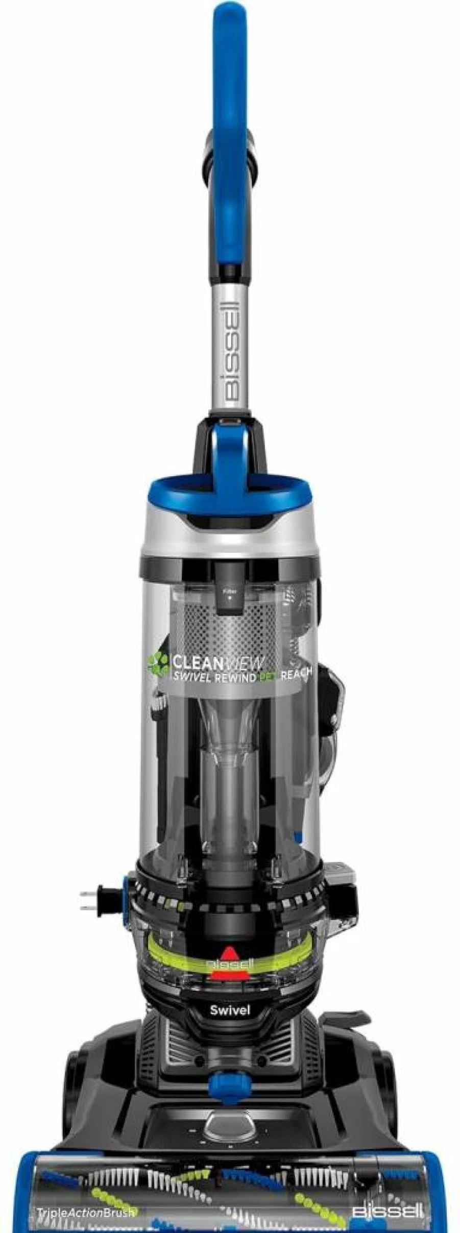 Bissell Cleanview Swivel Rewind Pet Vacuum Cleaner with Quick Release Wand, Swivel Steering & Auto Cord Rewind - Model 3197A for Pet Hair & Messes