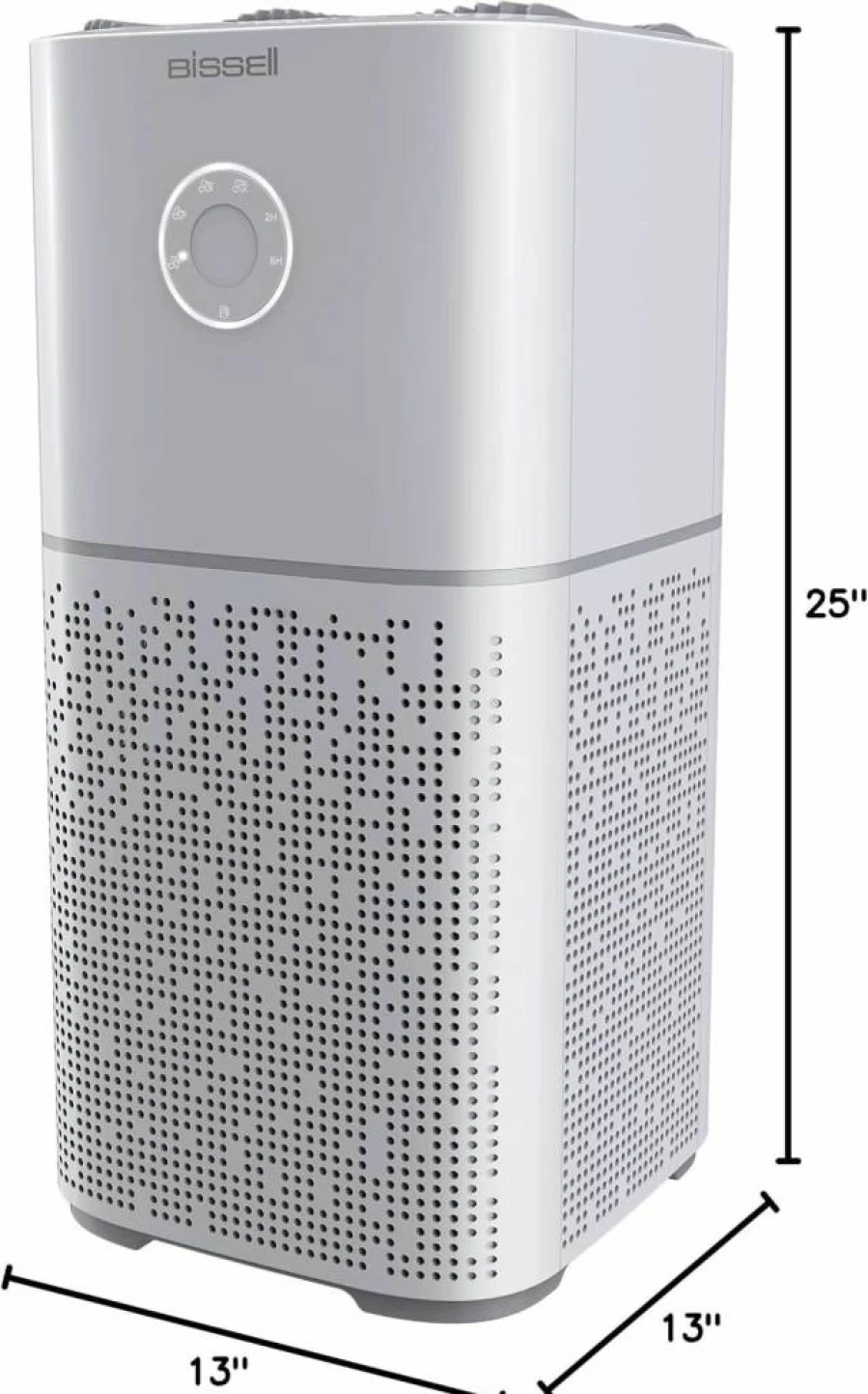 Bissell Air180 HEPA Air Purifier for Home – Removes Smoke, Dust, Pet Dander, Allergens, and Odors, Gray (Model 3496+)