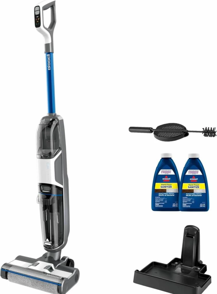 Bissell CrossWave HF3 Cordless Multi-Surface Wet Dry Vacuum Cleaner and Mop for Hardwood Floors, 3649A