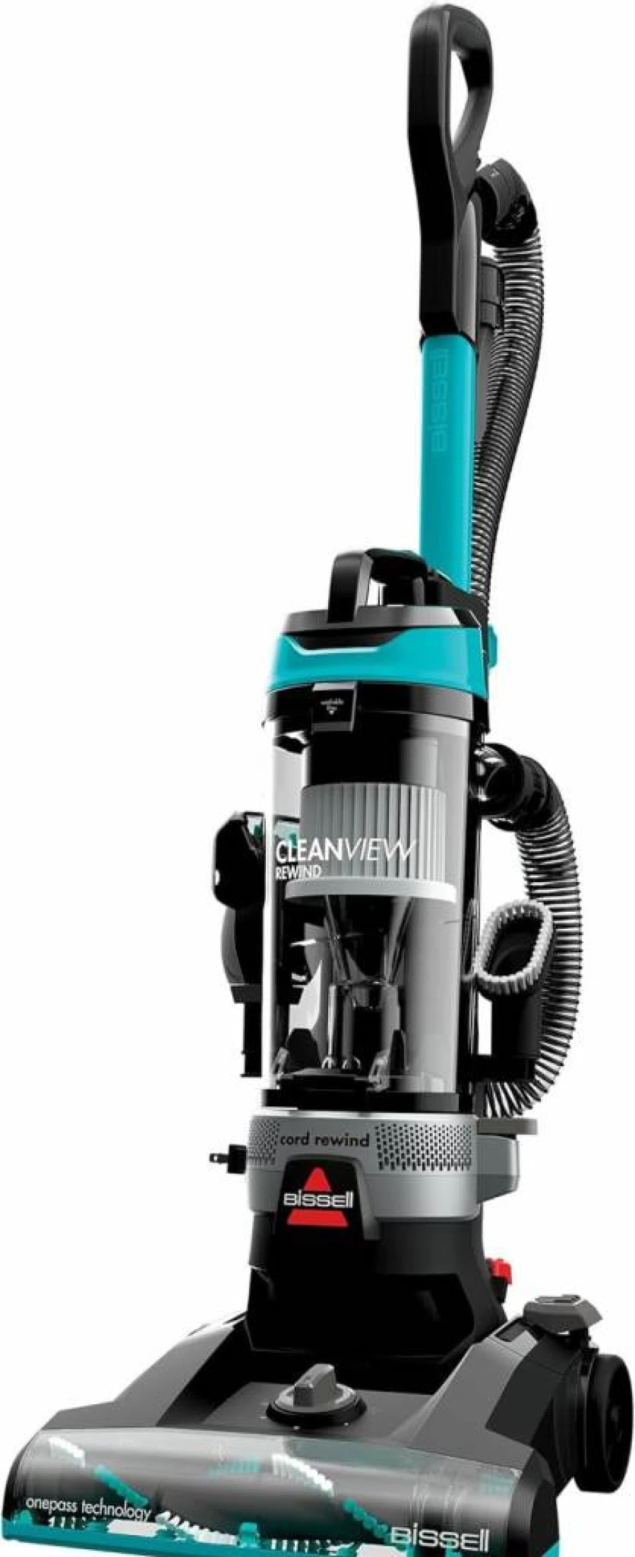 Bissell CleanView Rewind Bagless Upright Vacuum Cleaner with Automatic Cord Rewind, Active Wand Technology, Lightweight Design - Model 3534