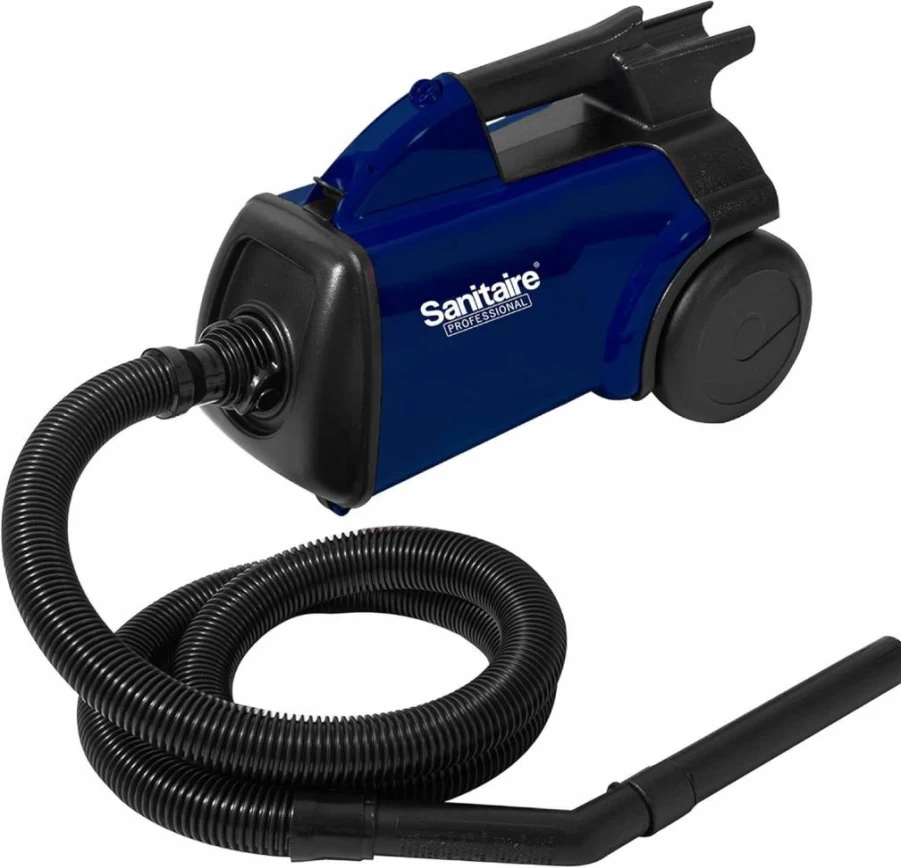Sanitaire SL3681A Professional Blue & Black Compact Canister Vacuum Cleaner for Powerful Home Cleaning