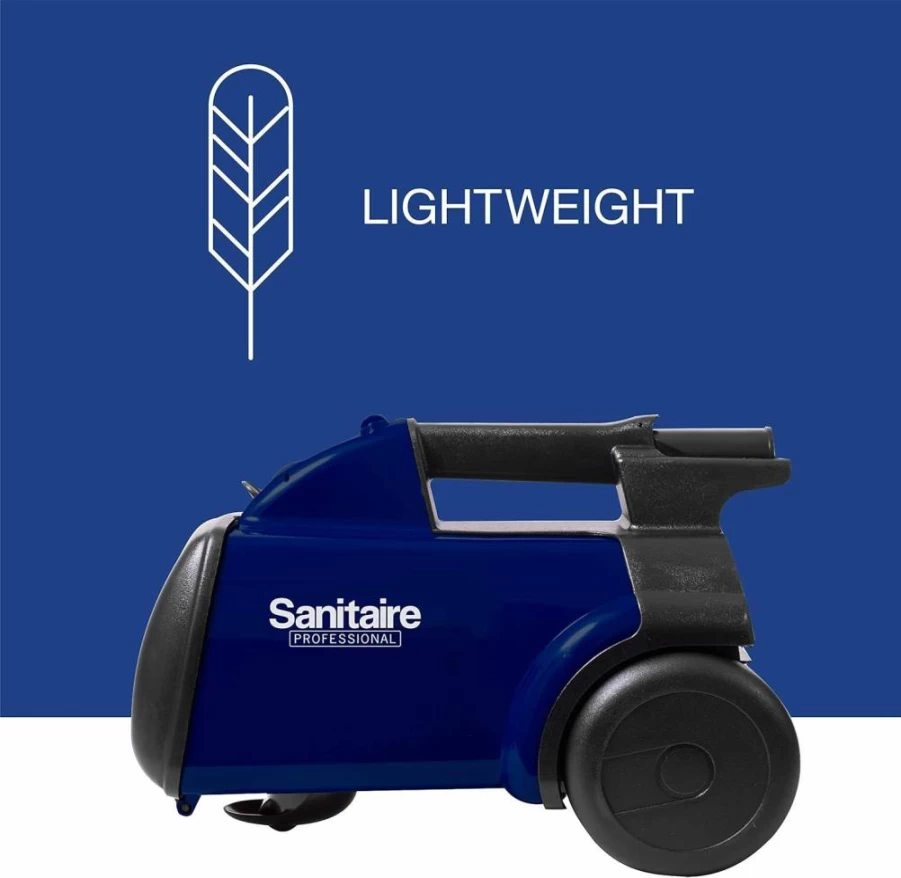 Sanitaire SL3681A Professional Blue & Black Compact Canister Vacuum Cleaner for Powerful Home Cleaning