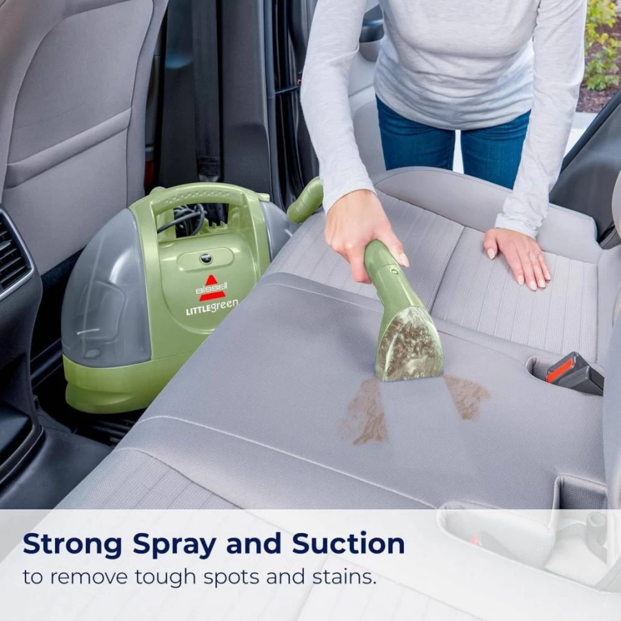 Bissell Little Green 3682 Cordless Portable Carpet Cleaner with 25V Lithium-Ion Battery, Battery-Boost Technology & Deep Cleaning Power