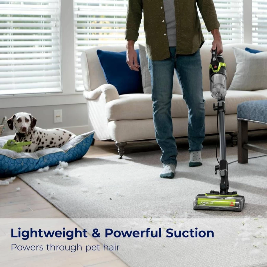 Bissell Cleanview Pet Slim 3-in-1 Corded Stick Vacuum for Pet Hair with Dusting Brush & Crevice Tool