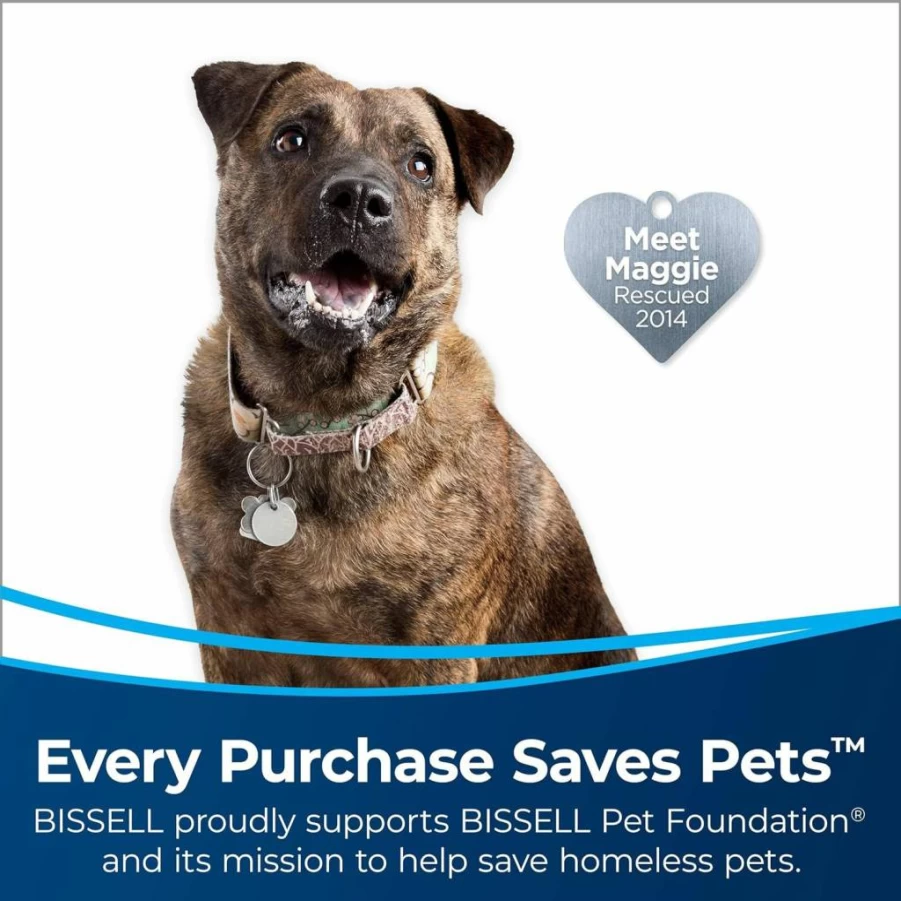 Bissell 24613 Pet Hair Eraser Turbo Plus Vacuum Cleaner with Tangle-Free Brush Roll, SmartSeal Allergen System, Lightweight Design & Specialized Pet Tools for Powerful Pet Hair Pick-Up