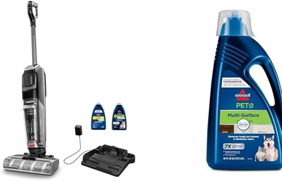 Bissell Crosswave Omniforce Cordless Wet Dry Vacuum for Hard Floors with Dry Vacuum Mode - Model 3882