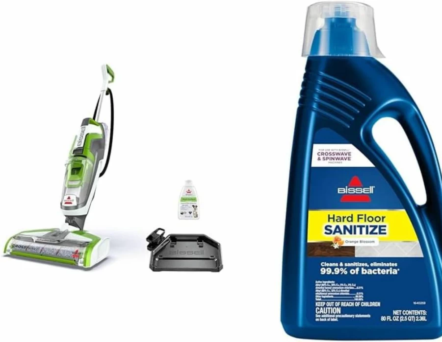 Bissell Crosswave Edge 4111A Multi-Surface Hard Floor Cleaner Wet Dry Vacuum with Zero-Gap Edge Technology for Seamless Cleaning