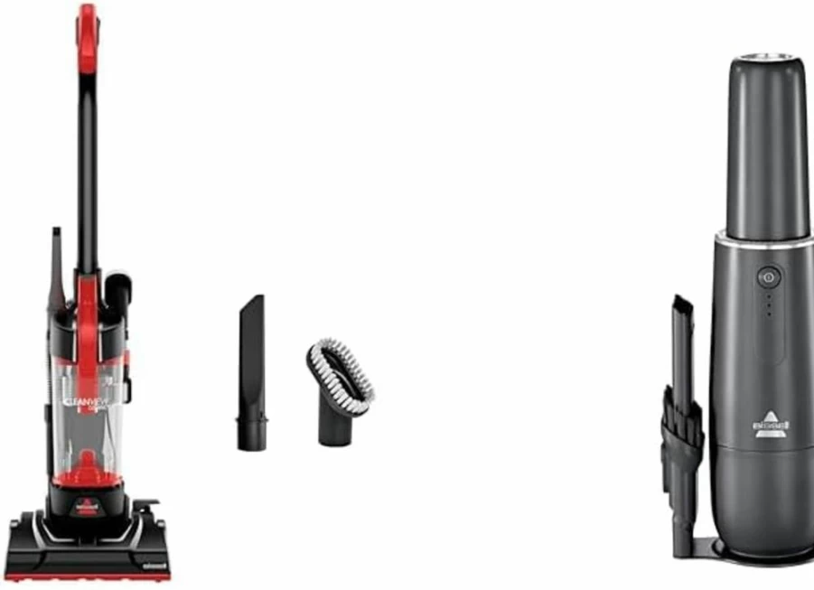 Bissell Cleanview Compact Upright Vacuum for Dorm Rooms & Apartments, Lightweight with Powerful Suction, Removable Extension Wand, Model 3508, Ideal for Small Spaces
