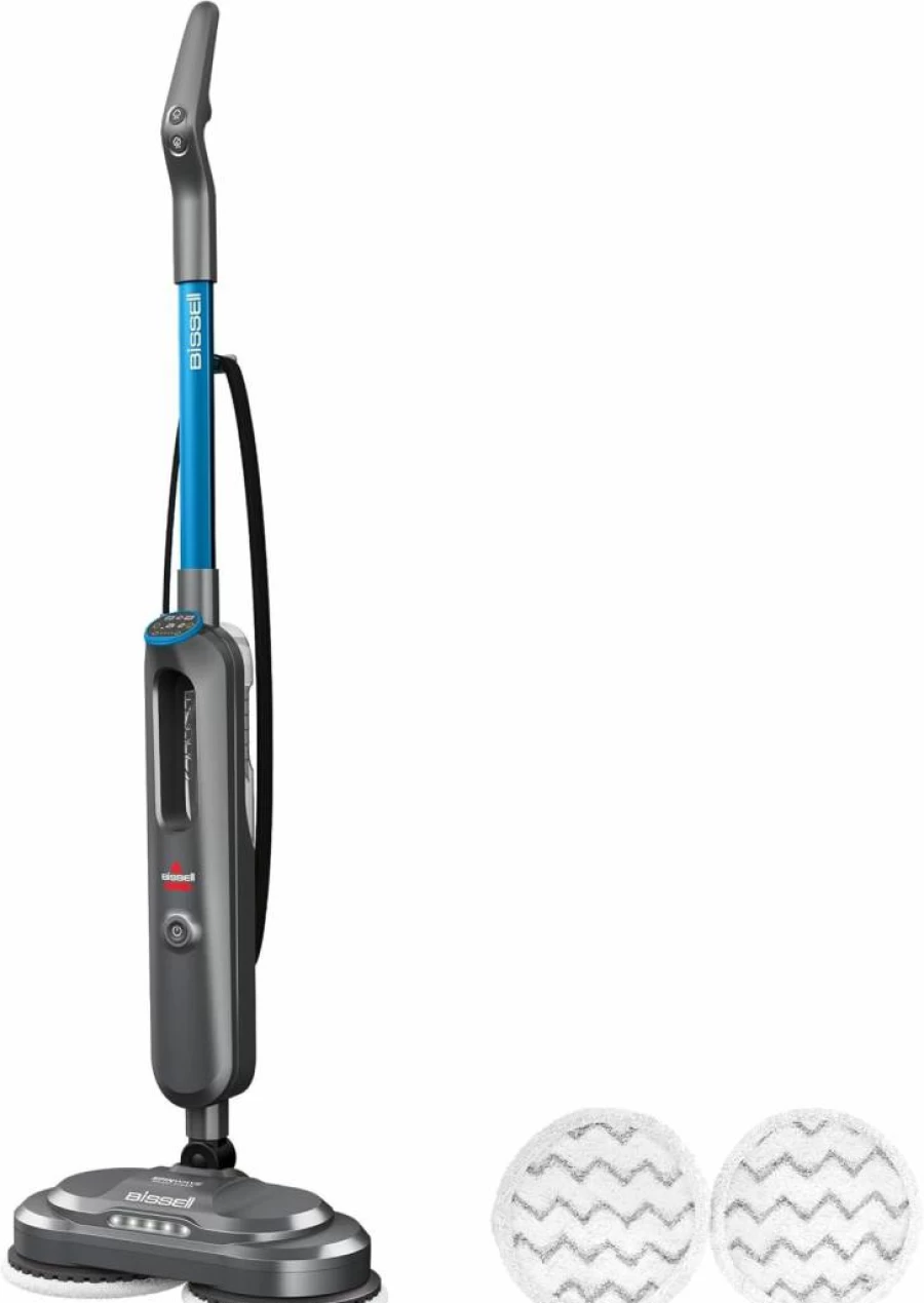 Bissell SpinWave SmartSteam Rotating Mop Pad Steam Cleaner with Scrubbing Technology for Deep Cleaning Floors