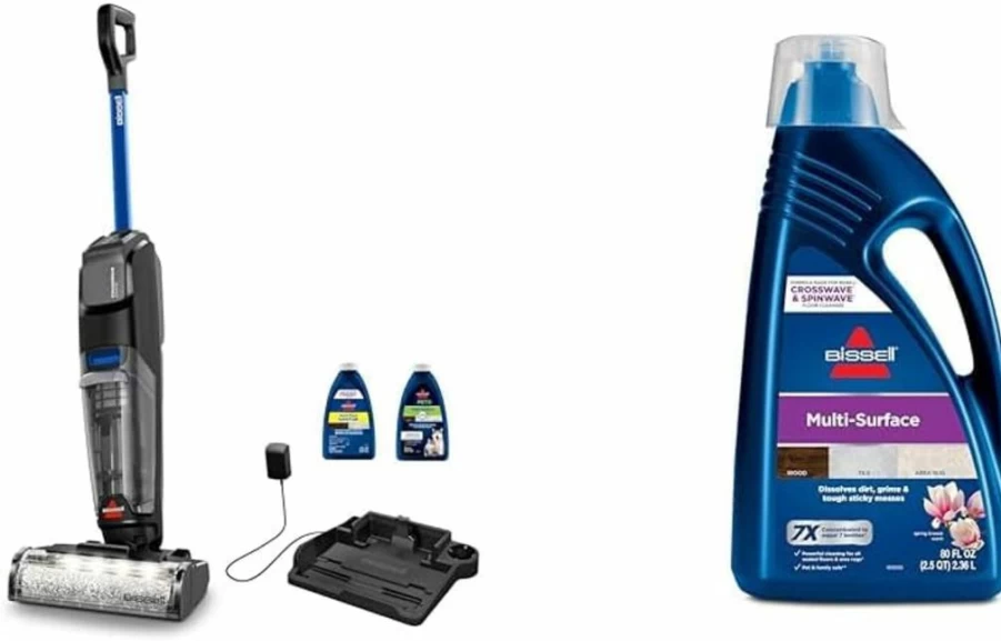 Bissell Crosswave Cordless Wet Dry Vacuum Cleaner for Multi-Surface Floors with LED Headlights and Fur Finder Technology