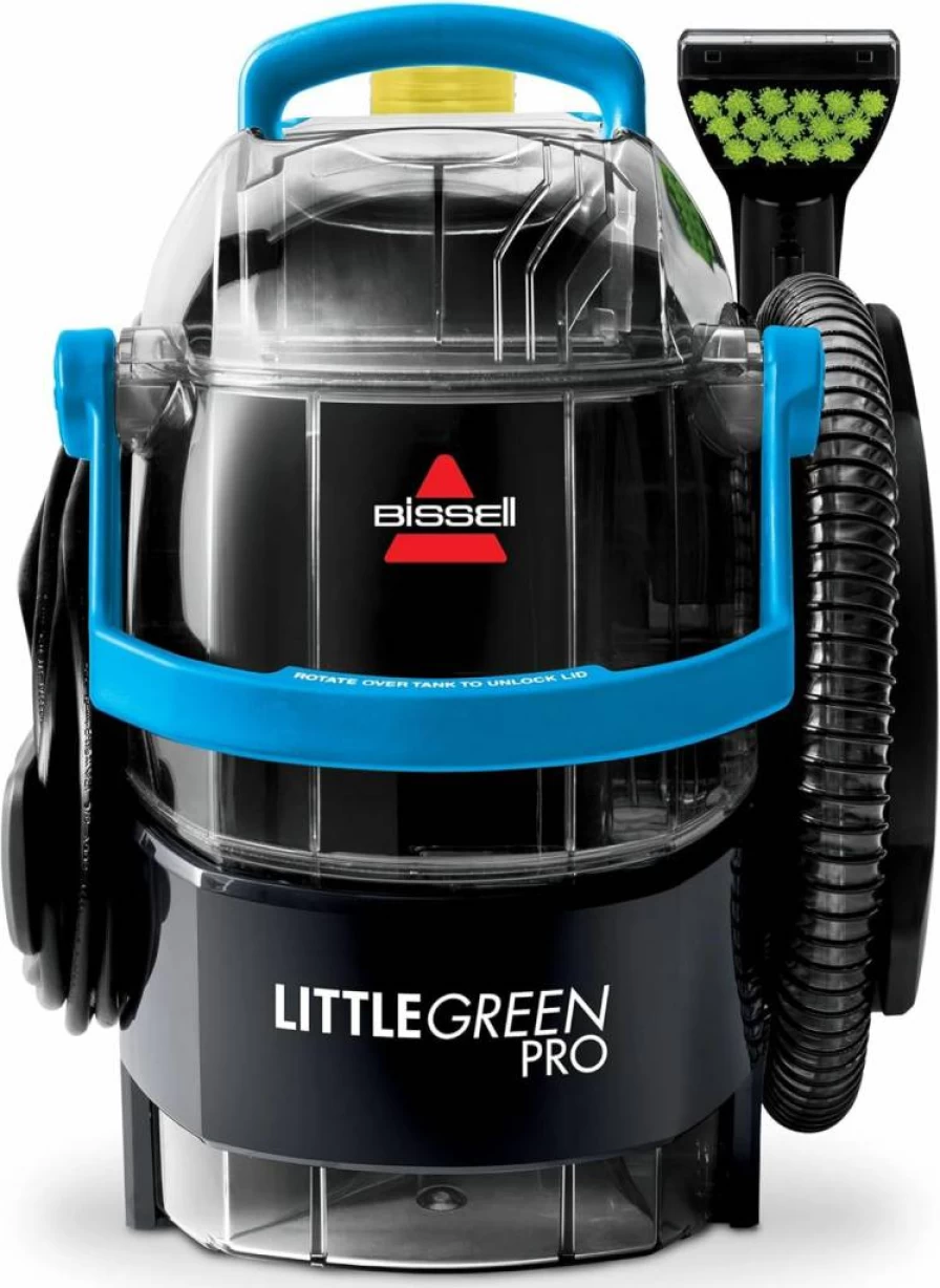 Bissell Little Green ProHeat Portable Carpet Cleaner for Stains, Upholstery, and Auto Detailing with 3" Tough Stain Tool and 8 Oz. Cleaning Formulas, Model 3194