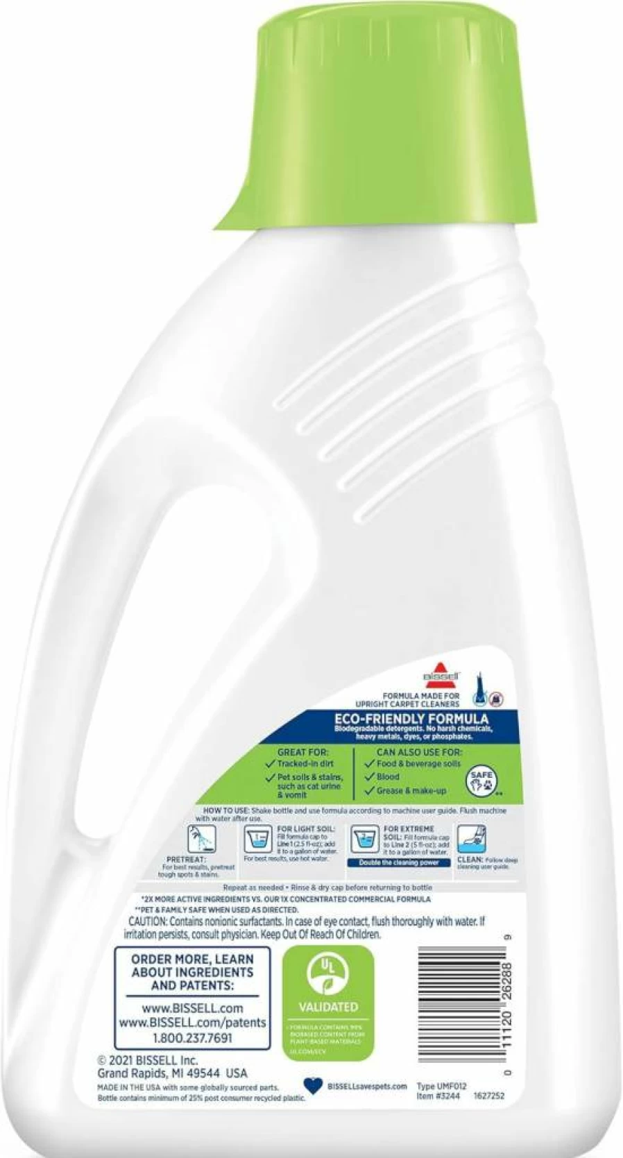 BISSELL Simply Upright Carpet Cleaner Solution - 48 Fl Oz for Deep Cleaning and Stain Removal