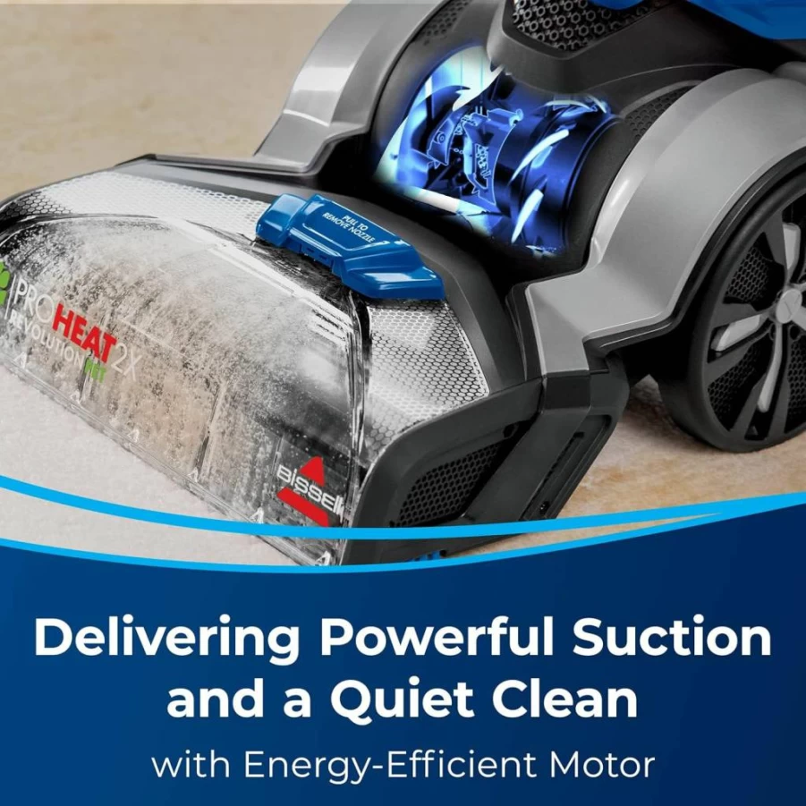 Bissell 3588F Proheat 2X Revolution Pet Pro Plus Upright Carpet Cleaner with Dual Dirt Lifter Powerbrush, Hose Attachments, Pet Upholstery Tool, 30-Minute Dry Time for Deep Cleaning Pet Hair and Stains